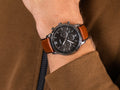 Buy Men's Chronograph Quartz Neutra Amber Leather Strap Gray Dial 44Mm Watch in Pakistan