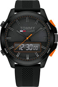 Buy Tommy Hilfiger Mens Analog Digital Silicone Strap Black Dial 46mm Watch - 1791763 in Pakistan