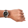 Buy Men's Quartz Chronograph Grant Black Dial Brown Leather Strap Watch in Pakistan
