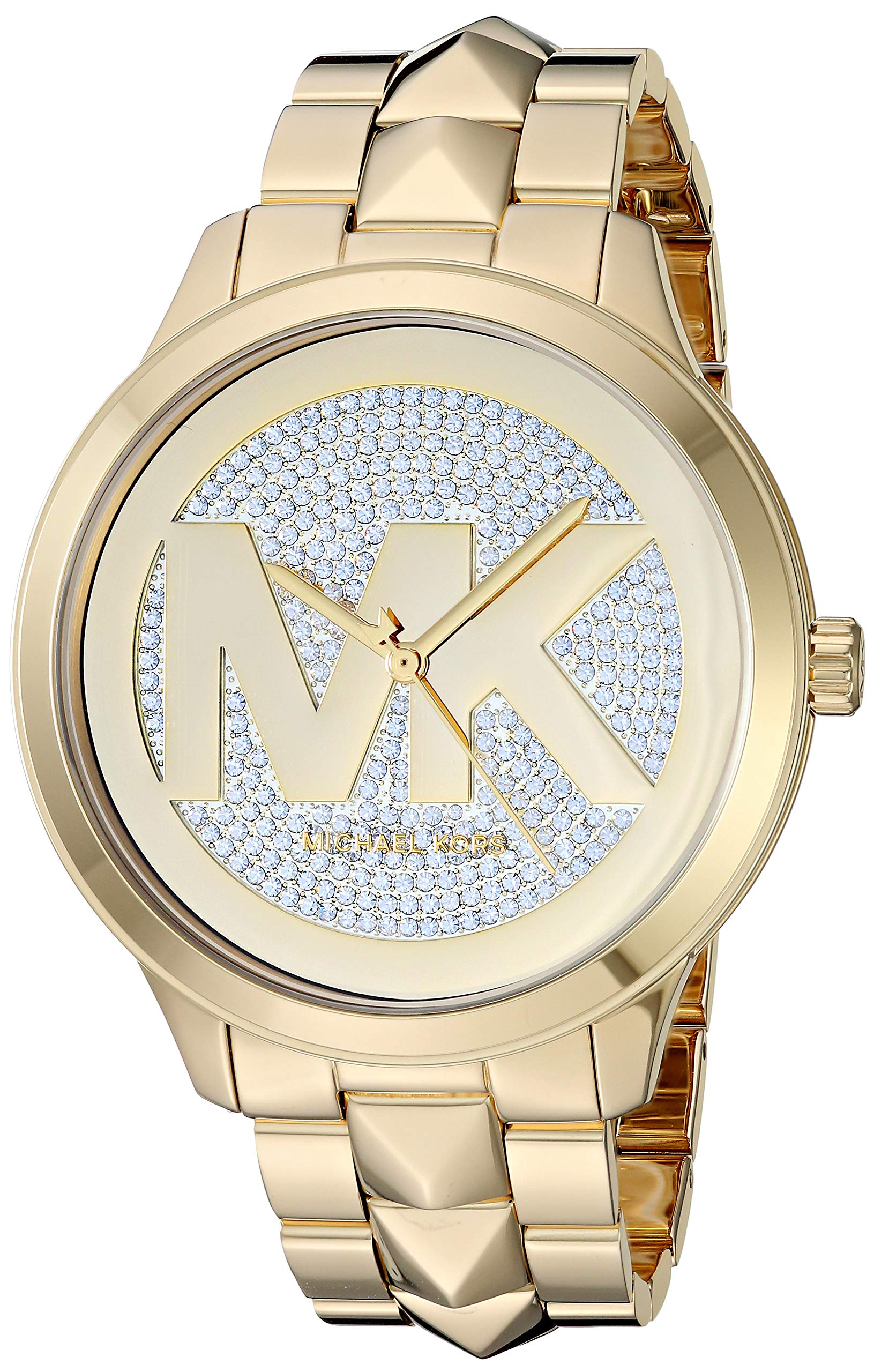 Buy Michael Kors Womens Quartz Runway Stainless Steel Gold Dial 44mm Watch - Mk6714 in Pakistan