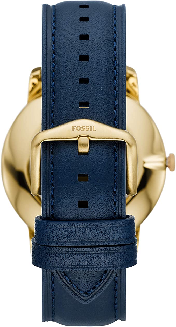 Buy Men's Quartz The Minimalist Blue Leather Strap Blue Dial 44Mm Watch in Pakistan