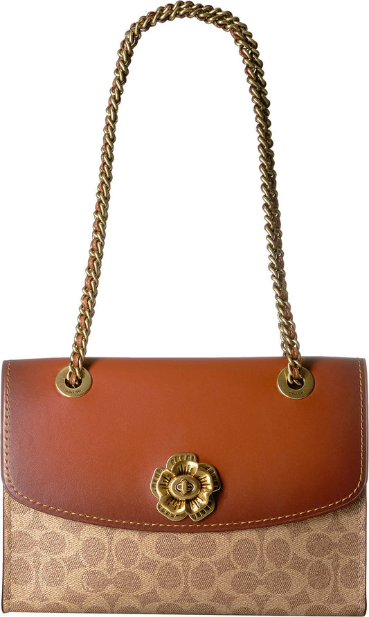 Buy Coach Parker Shoulder Bag Medium - Signature Brown in Pakistan