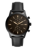 Buy Fossil Men's Chronograph Quartz Leather Strap Black Dial 44mm Watch FS5585 in Pakistan