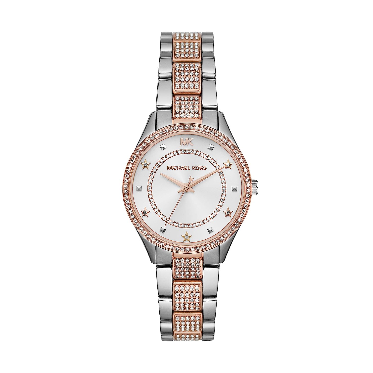 Buy Michael Kors Analog White Dial Two Tone Stainless Steel Women's Watch - MK4388 in Pakistan