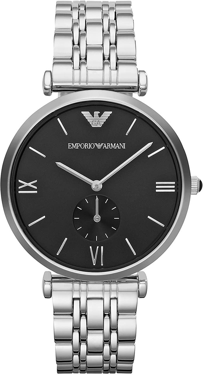 Buy Emporio Armani Stainless Steel Black Dial 40mm Watch for Men - Ar1676 in Pakistan