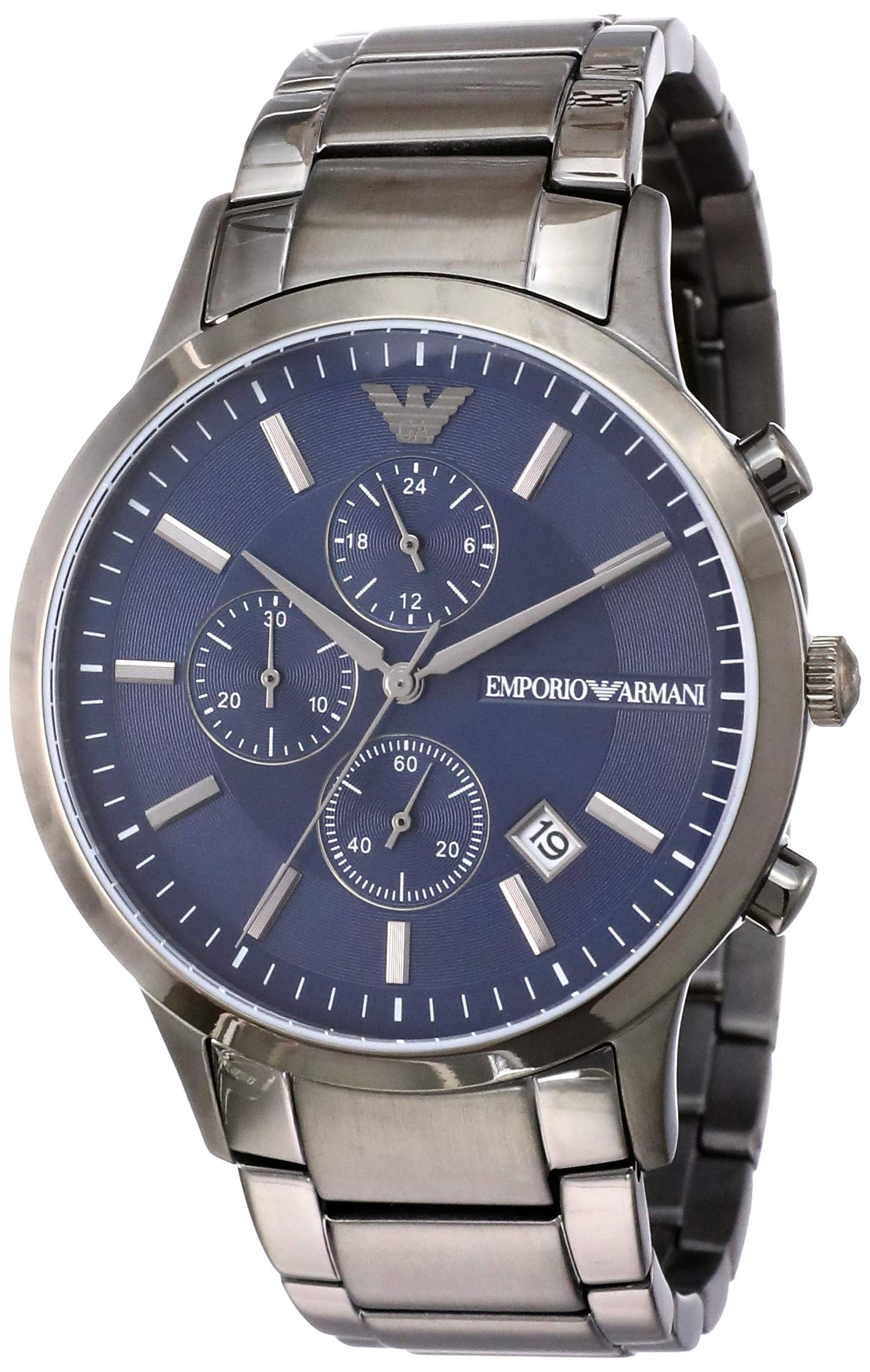 Buy Emporio Armani Men's Analogue Quartz Stainless Steel Blue Dial 43mm Watch AR11215 in Pakistan