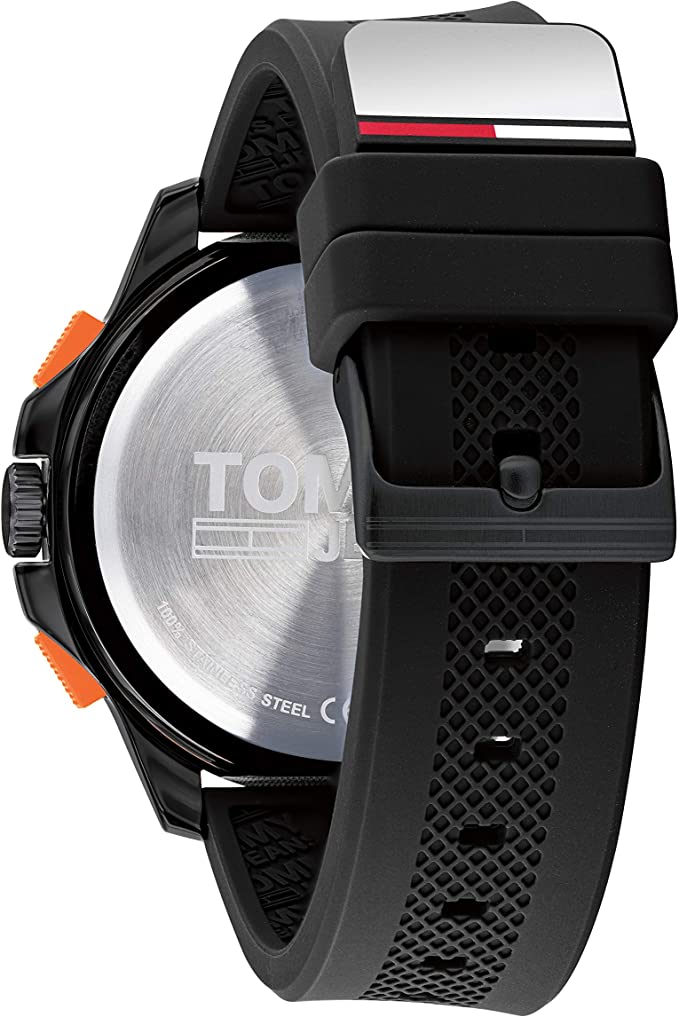 Buy Tommy Hilfiger Mens Analog Digital Silicone Strap Black Dial 46mm Watch - 1791763 in Pakistan