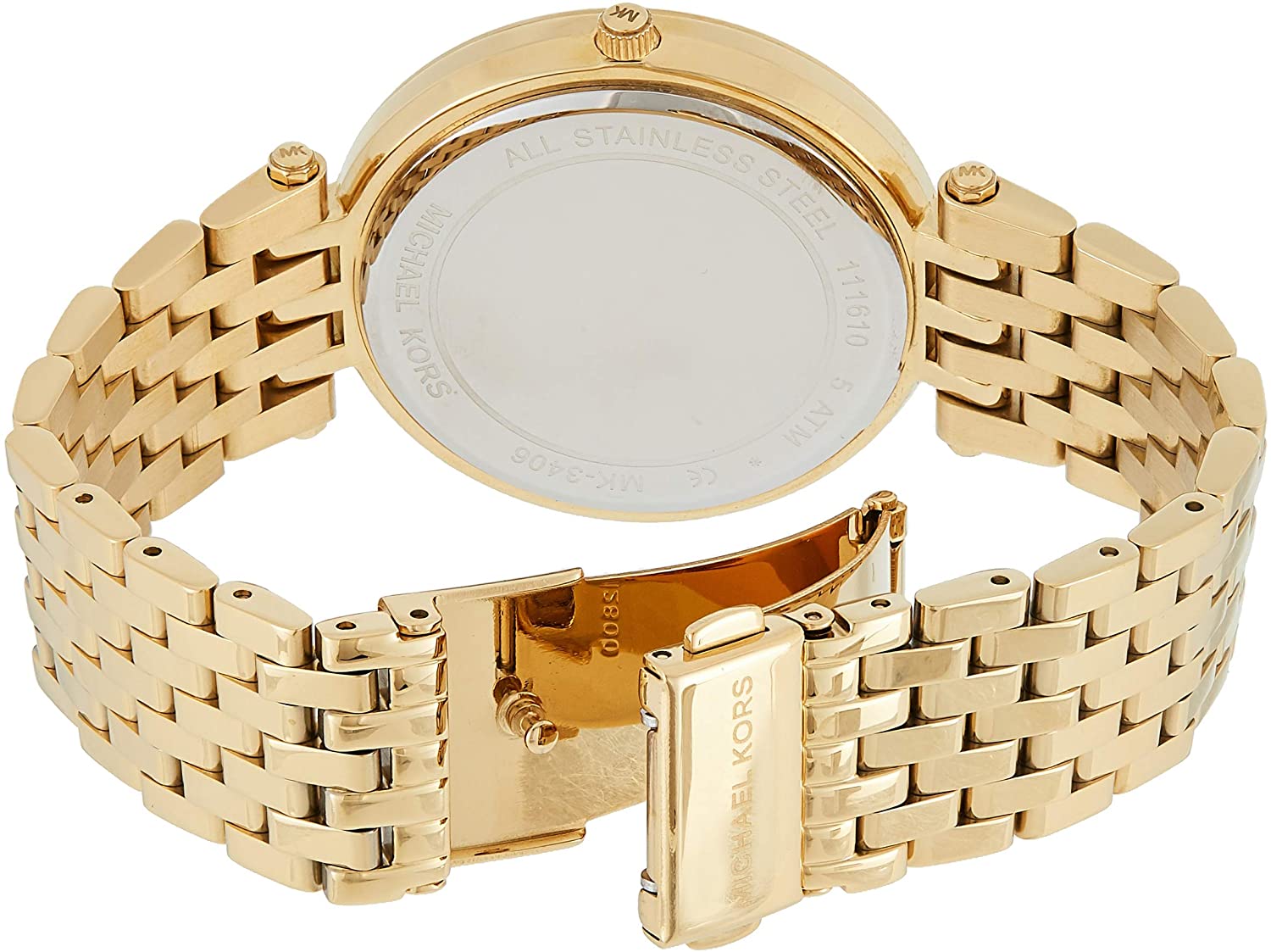 Buy Michael Kors Womens Quartz Darci Gold Stainless Steel Blue Dial 39mm Watch - Mk3406 in Pakistan
