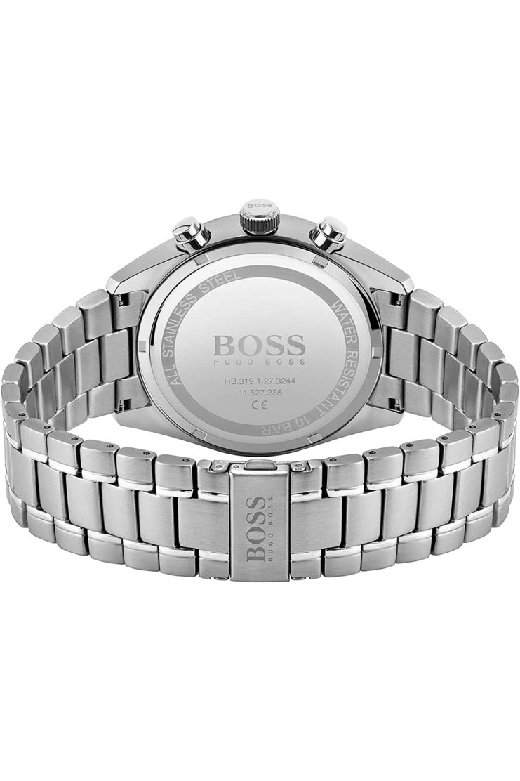 Buy Hugo Boss Mens Quartz Champion Silver Stainless Steel Black Dial 44mm Watch - 1513871 in Pakistan