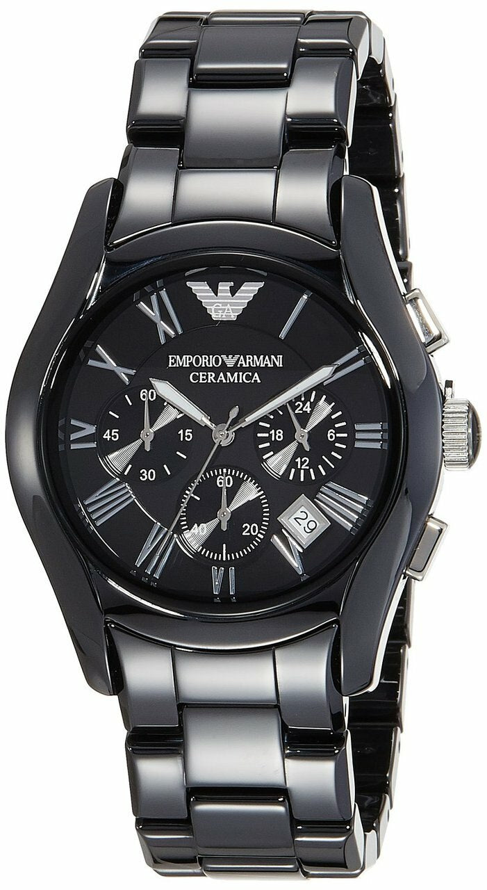 Buy Emporio Armani Chronograph Quartz Ceramic Chain Black Dial 43mm Watch for Men - Ar1400 in Pakistan
