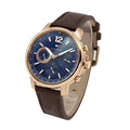 Buy Tommy Hilfiger Quartz Brown Leather Strap Blue Dial 46mm Watch for Men - 1791532 in Pakistan