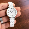 Buy Emporio Armani Womens Quartz Stainless Steel Mother Of Pearl Dial 30mm Watch - Ar1486 in Pakistan