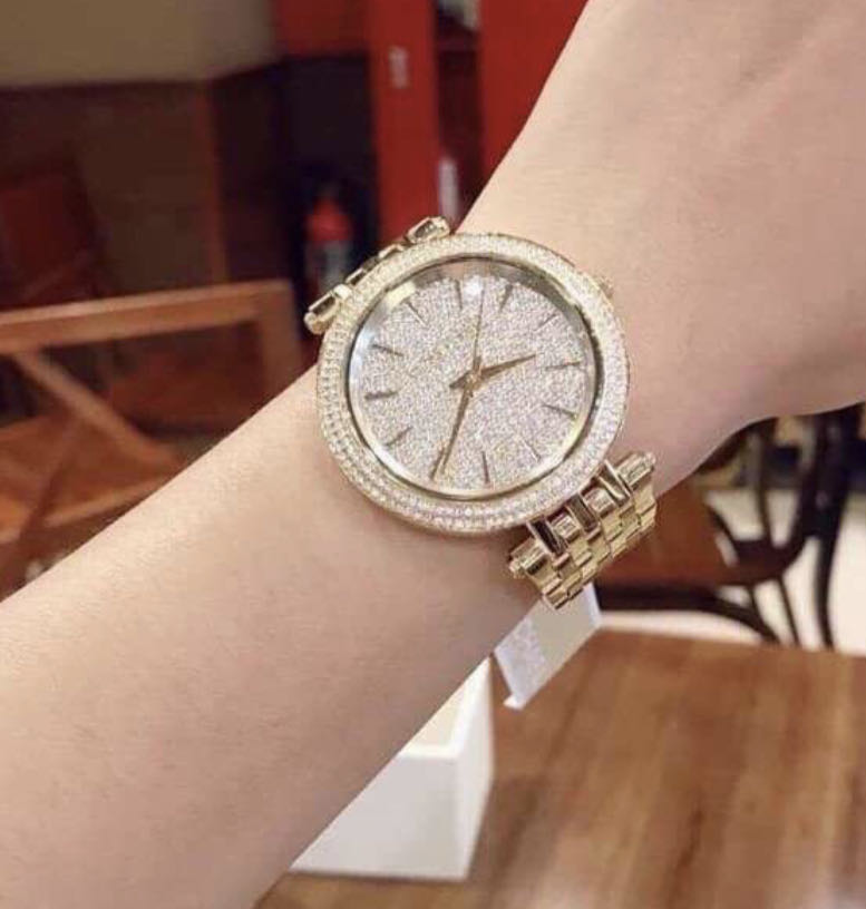 Buy Michael Kors Womens Quartz Darci Stainless Steel Gold Dial 39mm Watch - Mk3438 in Pakistan