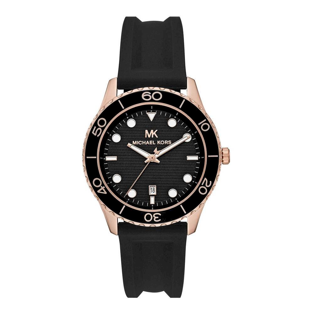 Buy Michael Kors Womens Quartz Runway Silicone Strap Black Dial 40mm Watch - Mk6852 in Pakistan