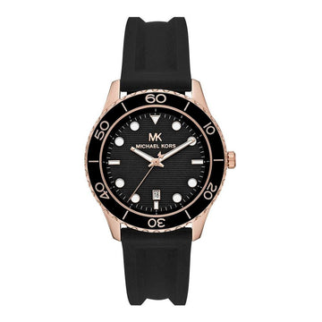 Buy Michael Kors Womens Quartz Runway Silicone Strap Black Dial 40mm Watch - Mk6852 in Pakistan