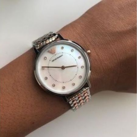 Buy Emporio Armani Women’s Quartz Stainless Steel Mother of Pearl Dial 28mm Watch - AR11094 in Pakistan
