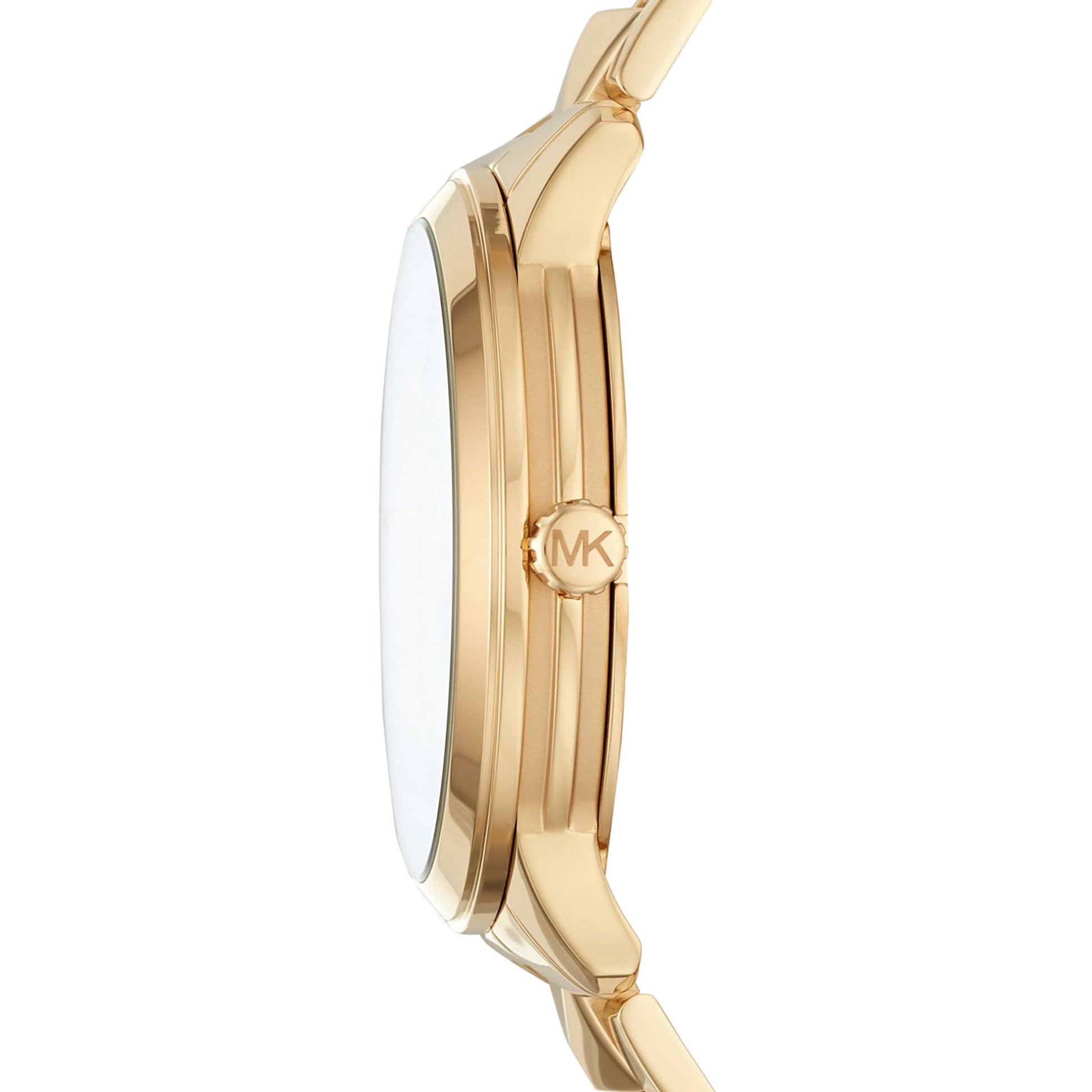 Buy Michael Kors Womens Quartz Runway Stainless Steel Gold Dial 44mm Watch - Mk6714 in Pakistan