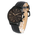 Buy Fossil Men's Chronograph Quartz Leather Strap Black Dial 44mm Watch FS5585 in Pakistan