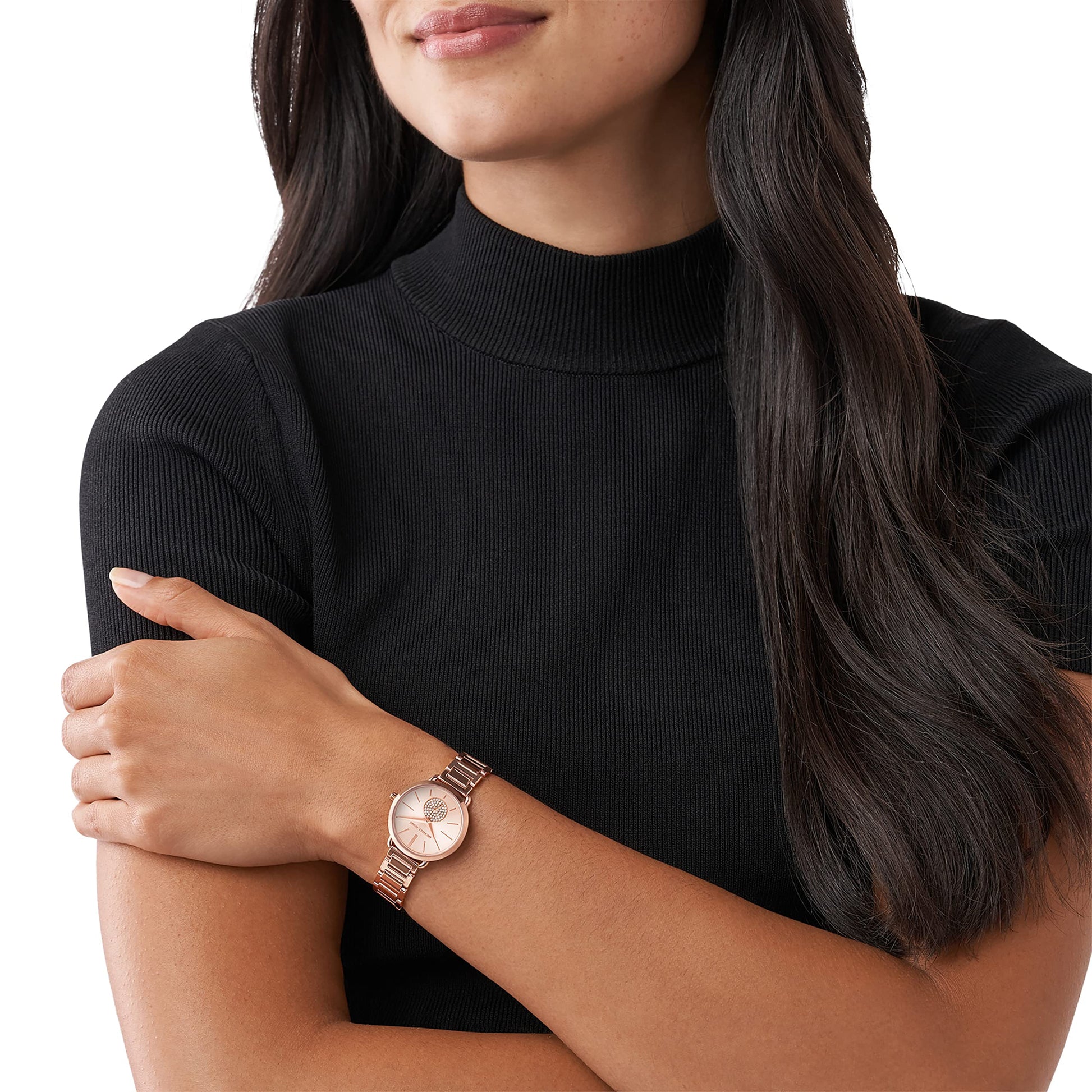 Buy Michael Kors Quartz Stainless Steel Rose Gold Dial 28mm Watch for Women - Mk3839 in Pakistan