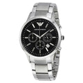 Buy Emporio Armani Mens Chronograph Quartz Stainless Steel Black Dial 43mm Watch - Ar2434 in Pakistan