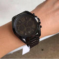 Buy Michael Kors Unisex Chronograph Quartz Bradshaw Black Stainless Steel Black Dial 42mm Watch - Mk5550 in Pakistan