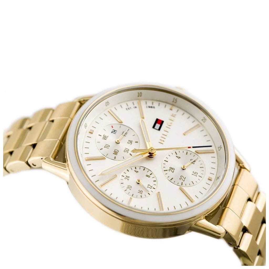 Buy Tommy Hilfiger Mens Quartz Gold Stainless Steel Gold Dial 44mm Watch - 1710415 in Pakistan