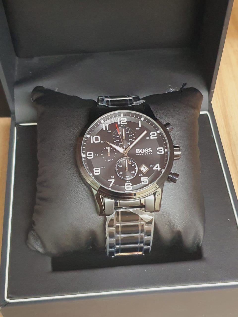 Buy Hugo Boss Chronograph Quartz Stainless Steel Black Watch for Men - 1513180 in Pakistan