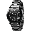 Buy Emporio Armani Chronograph Quartz Ceramic Chain Black Dial 43mm Watch for Men - Ar1400 in Pakistan