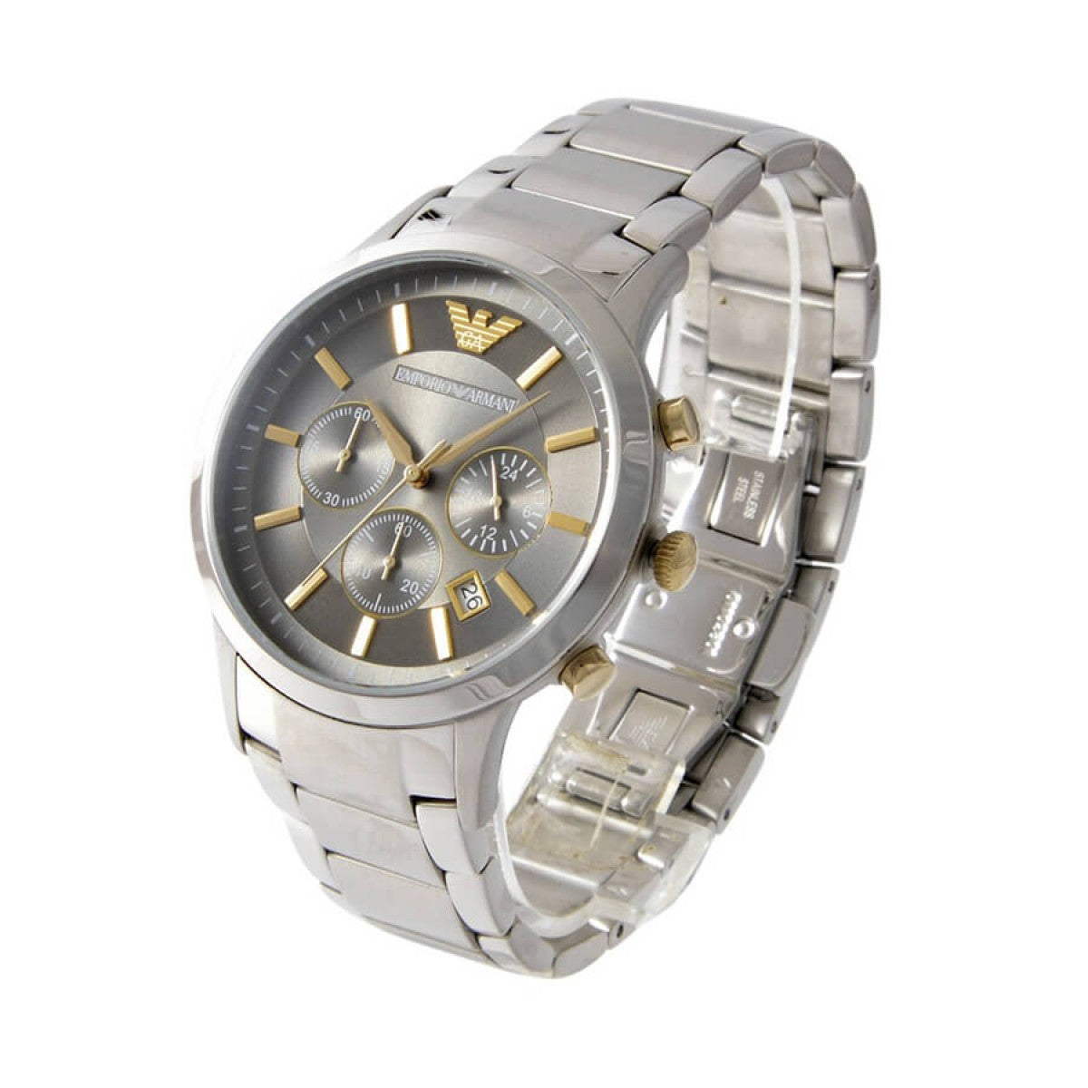 Buy Emporio Armani Men's Quartz Stainless Steel 43mm Watch AR11047 in Pakistan