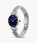 Buy Emporio Armani Analog Stainless Steel Dark Blue Dial 32mm Watch for Women - Ar11091 in Pakistan