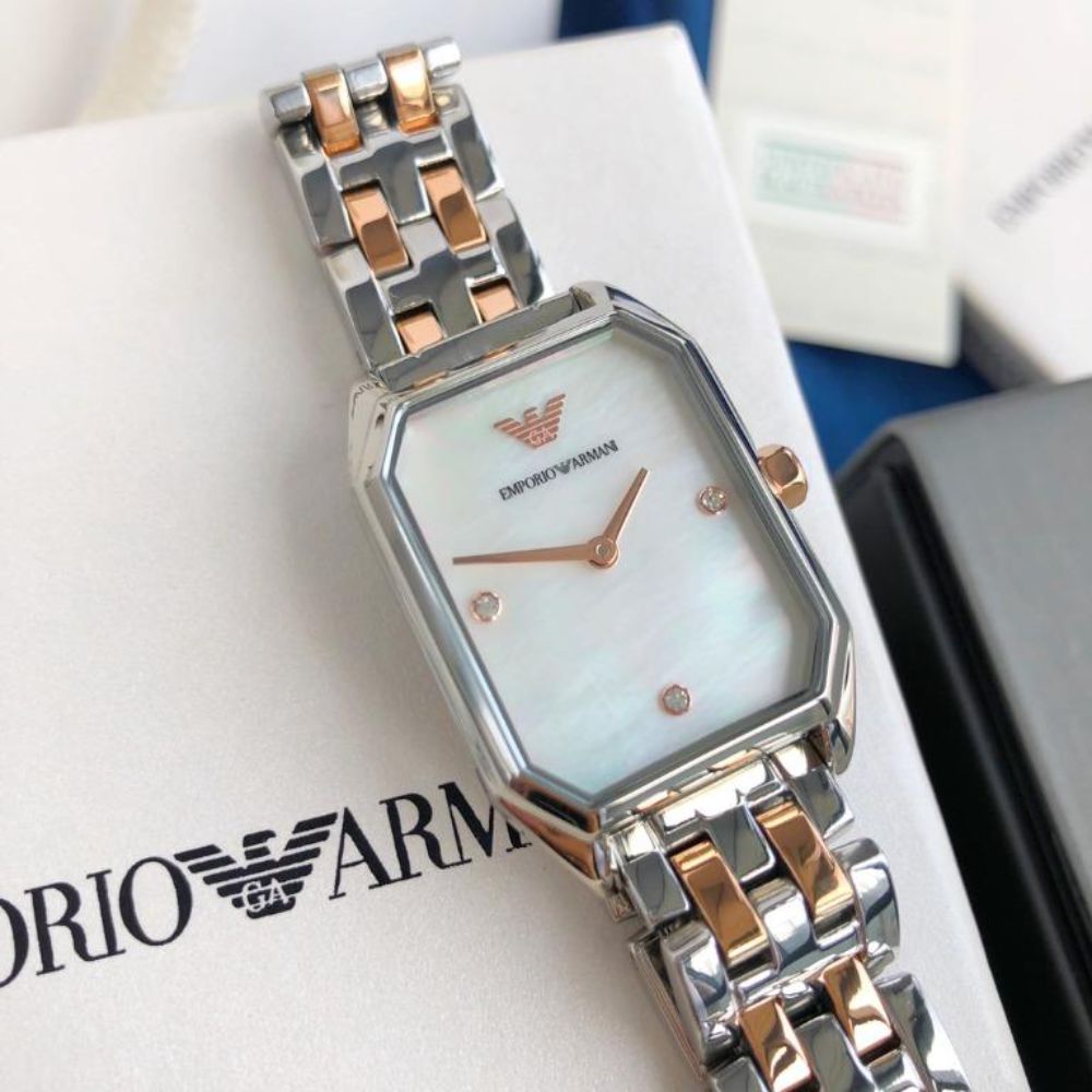 Buy Emporio Armani Women's Analog Stainless Steel White Dial 36mm Watch AR11146 in Pakistan