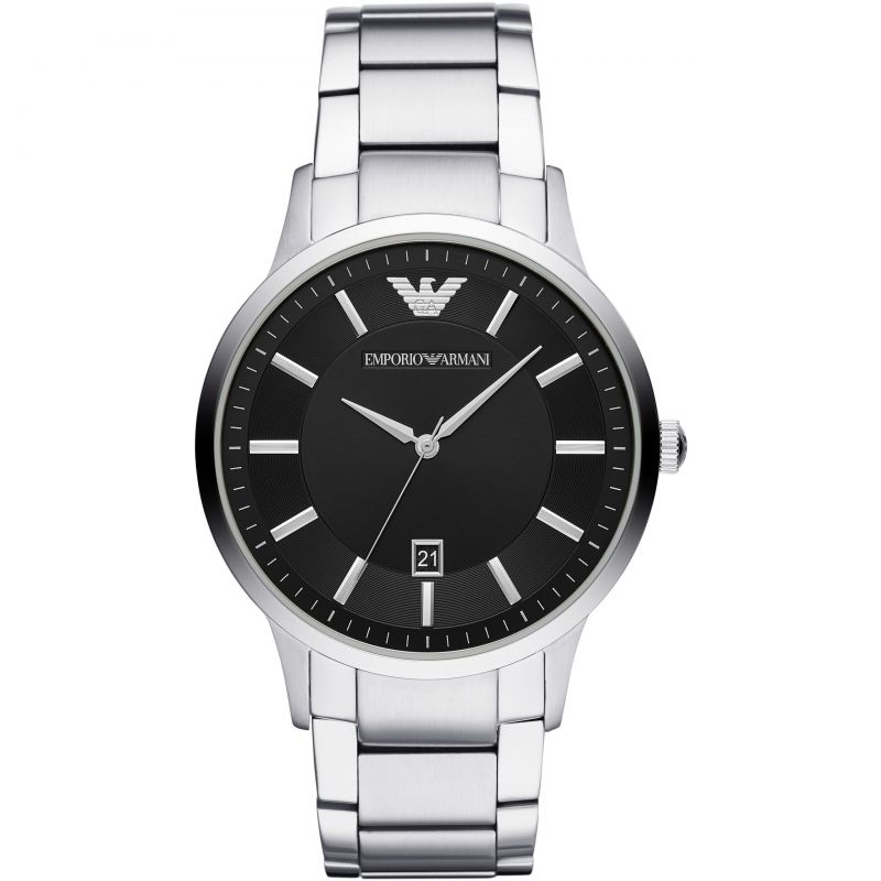 Buy Emporio Armani Mens Quartz Stainless Steel Black Dial 43mm Watch - Ar11181 in Pakistan