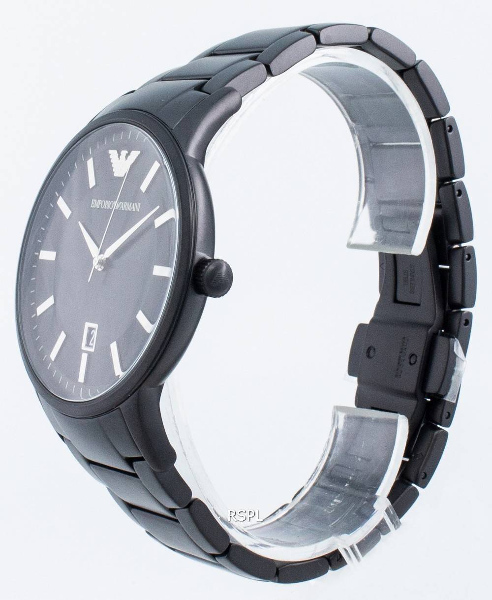 Buy Emporio Armani Renato Black Stainless Steel Black Dial Quartz Watch For Gents - Ar11184 in Pakistan