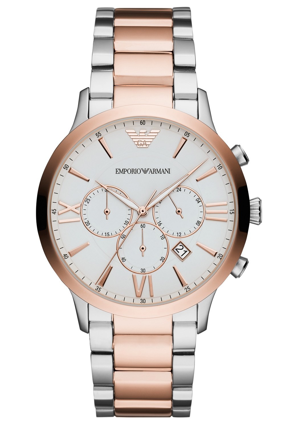 Buy Emporio Armani Men's Chronograph Quartz Stainless Steel White Dial 44mm Watch AR11209 in Pakistan