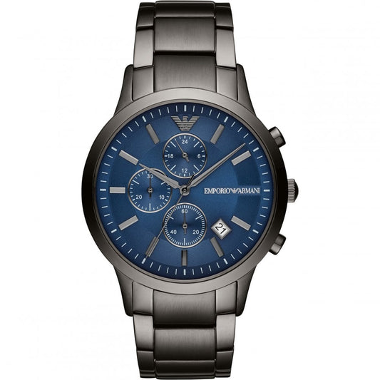 Buy Emporio Armani Men's Analogue Quartz Stainless Steel Blue Dial 43mm Watch AR11215 in Pakistan