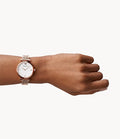 Buy Emporio Armani Womens Rose Gold Stainless Steel White Dial 32mm Watch - Ar11267 in Pakistan