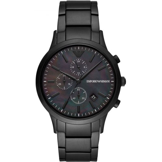 Buy Emporio Armani Mens Chronograph Quartz Analog Stainless Steel Black Dial 43mm Watch - Ar11275 in Pakistan