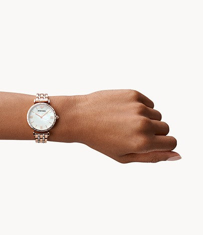 Buy Emporio Armani Womens Analog Stainless Steel Mother Of Pearl Dial 32mm Watch - Ar11294 in Pakistan