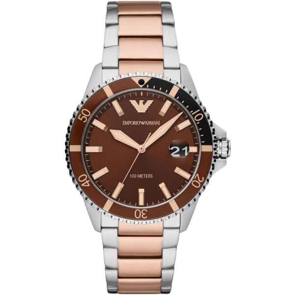 Buy Emporio Armani Men’s Quartz Stainless Steel Brown Dial 42mm Watch - AR11340 in Pakistan