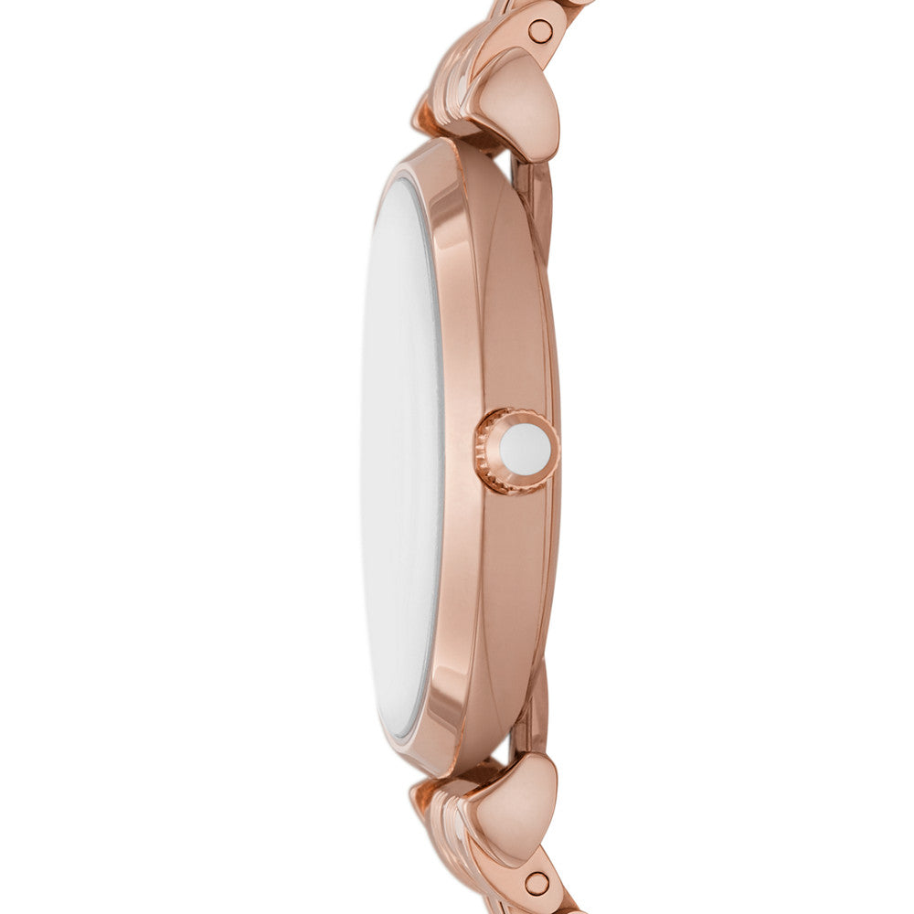 Buy Emporio Armani Womens Quartz Rose Gold Stainless Steel Mother Of Pearl Dial 24mm Watch - Ar11389 in Pakistan