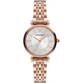 Buy Emporio Armani Women's Quartz Rose Gold Stainless Steel Silver Dial 32mm Watch AR11446 in Pakistan