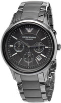 Buy Emporio Armani Mens Chronograph Quartz Stainless Steel Black Dial 43mm Watch - Ar1452 in Pakistan