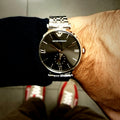 Buy Emporio Armani Stainless Steel Black Dial 40mm Watch for Men - Ar1676 in Pakistan