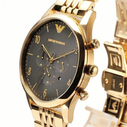 Buy Emporio Armani Mens Analogue Quartz Stainless Steel Black Dial 41mm Watch - Ar1893 in Pakistan