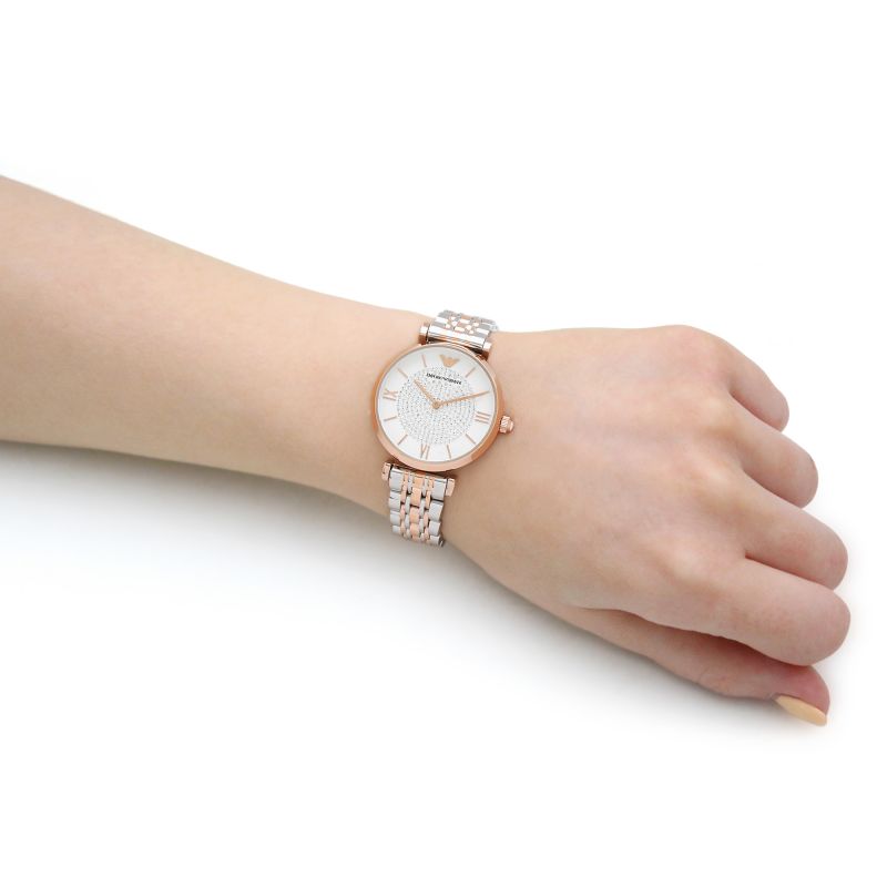 Buy Emporio Armani Womens Analog Stainless Steel White Dial 32mm Watch - Ar1926 in Pakistan