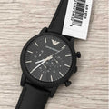 Buy Emporio Armani Chronograph Quartz Leather Strap Black Dial 46mm Watch for Men - Ar1970 in Pakistan