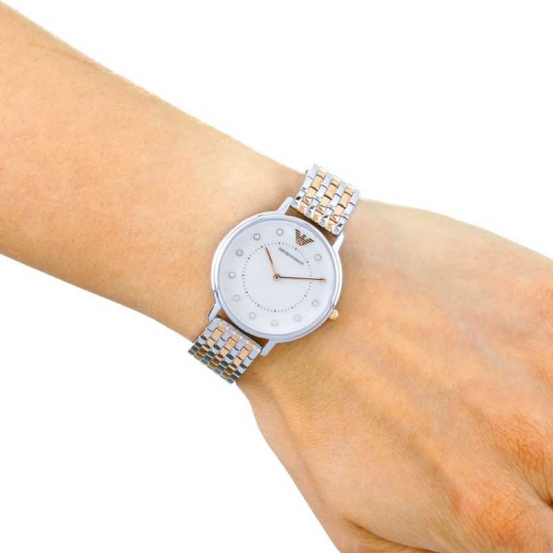 Buy Emporio Armani Womens Quartz Stainless Steel Mother Of Pearl Dial 32mm Watch - Ar2508 in Pakistan