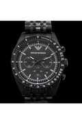 Buy Emporio Armani Men's Sportivo Black IP Stainless Steel Bracelet Black Dial Chronograph Watch 5989 in Pakistan