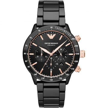 Buy Emporio Armani Men's Quartz Black Ceramic Black Dial 43mm Watch AR70002 in Pakistan