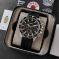 Buy Men's Chronograph Quartz Bannon Black Silicone Strap Black Dial 45Mm Watch in Pakistan